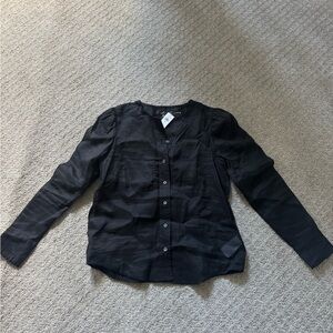 Banana Republic Charcoal Button-Up Shirt